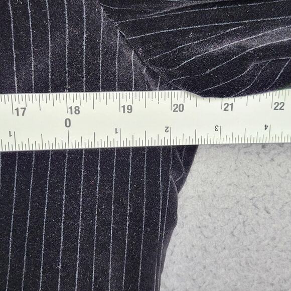 Zagato Blazer Mens 36R Black Pinstripe Velvet Sport Coat 3-Button Notch Lapel - Picture 3 of 16